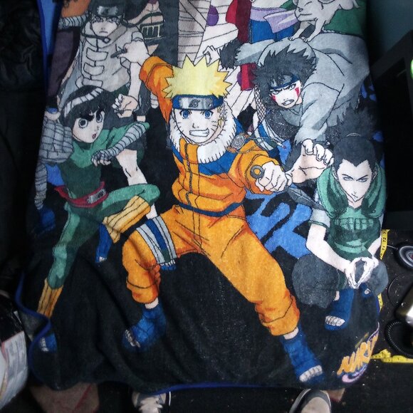 Naruto Shippuden Characters Fleece Blanket Throw 48x52 - Picture 2 of 4